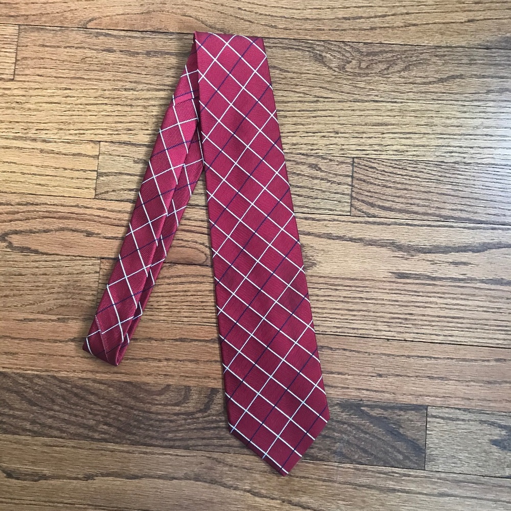 Brooks Brothers Red Tie (geometric line, stripe)